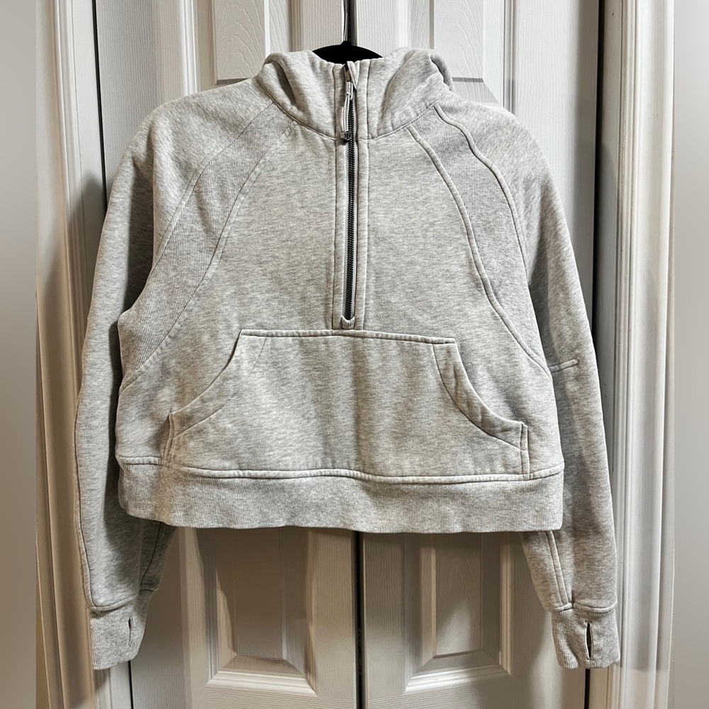 Lululemon Oversized Half-Zip Cropped Scuba